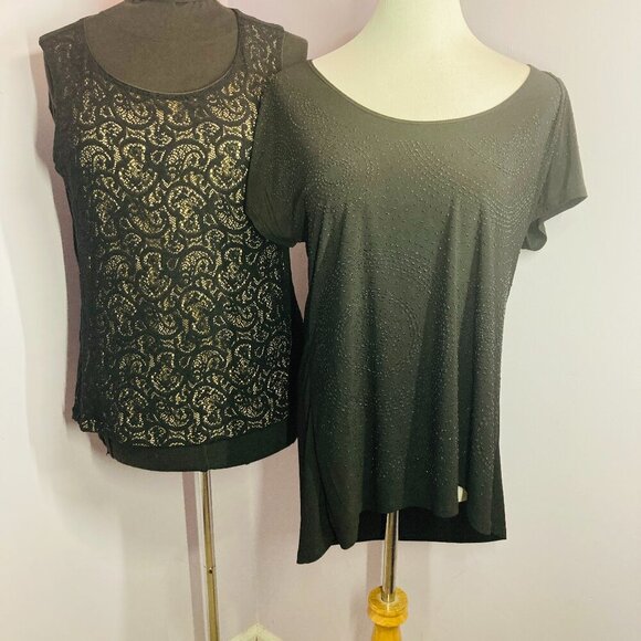 Black Tops, Set of 2, Size XL - Picture 1 of 13